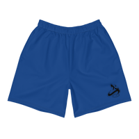 Athletic Apparatus Blue 2 Black logo Men's Athletic Long Shorts - Athletic Apparatus