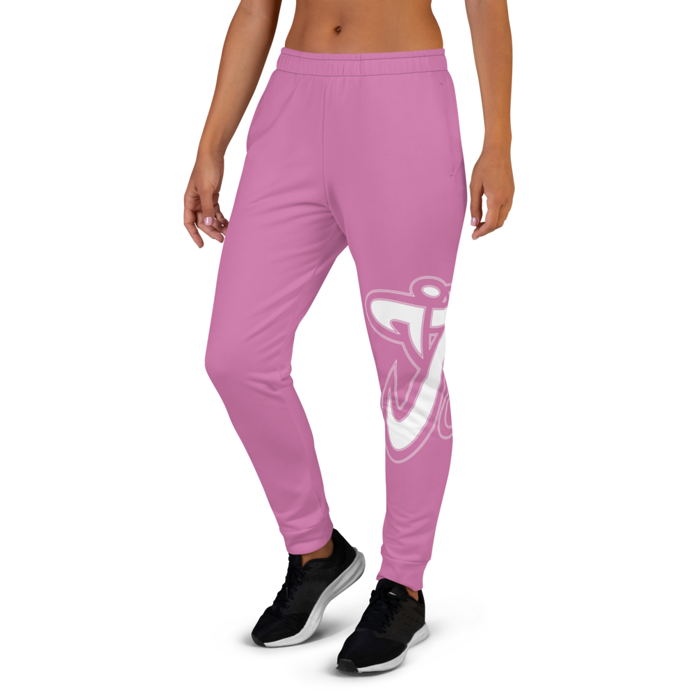 Athletic Apparatus Pink 1 White Logo V2 Women's Joggers - Athletic Apparatus