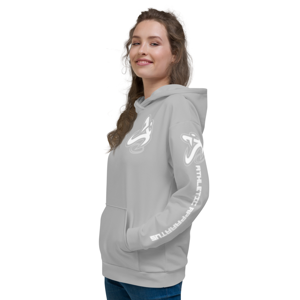 
                      
                        Athletic Apparatus Grey 2 White Logo Unisex Hoodie - Athletic Apparatus
                      
                    