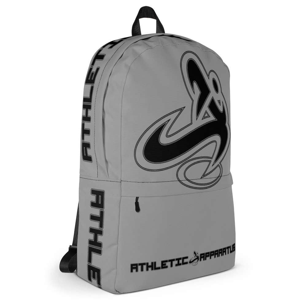 
                      
                        Athletic Apparatus Grey 1 Black logo Backpack - Athletic Apparatus
                      
                    