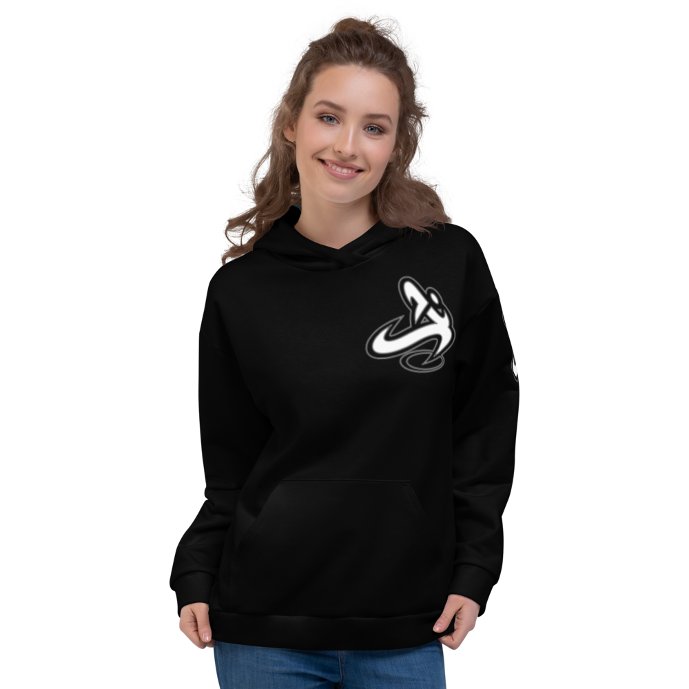 Athletic Apparatus Black White Logo Unisex Hoodie - Athletic Apparatus