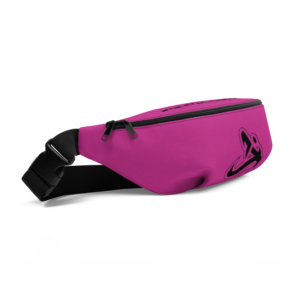 Athletic Apparatus Pink Black Logo Fanny Pack - Athletic Apparatus