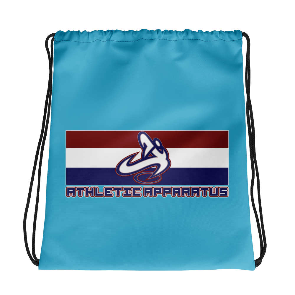 Athletic Apparatus Blue 7 rwb logo Drawstring bag - Athletic Apparatus