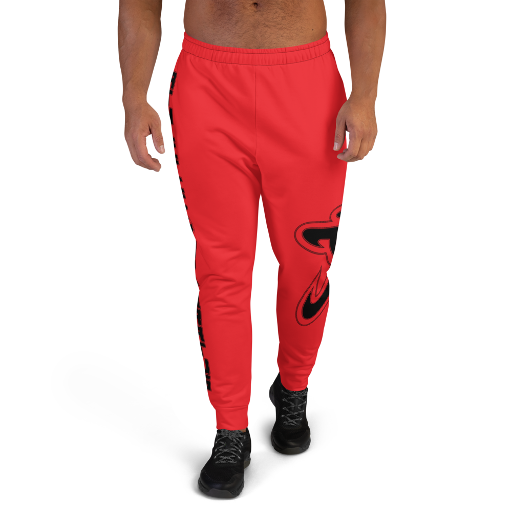 Athletic Apparatus Red 1 Black Logo V1 Men's Joggers - Athletic Apparatus