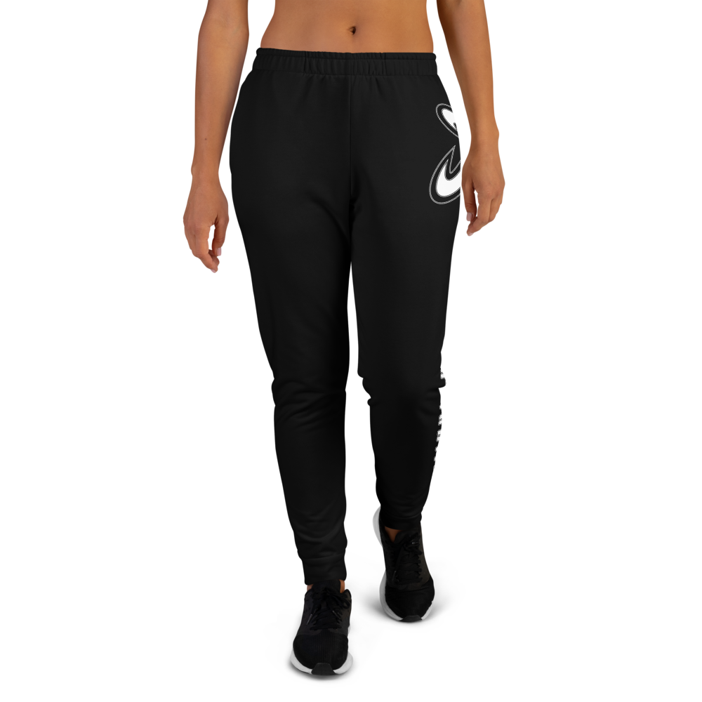 Athletic Apparatus Black White Logo Women's Joggers - Athletic Apparatus