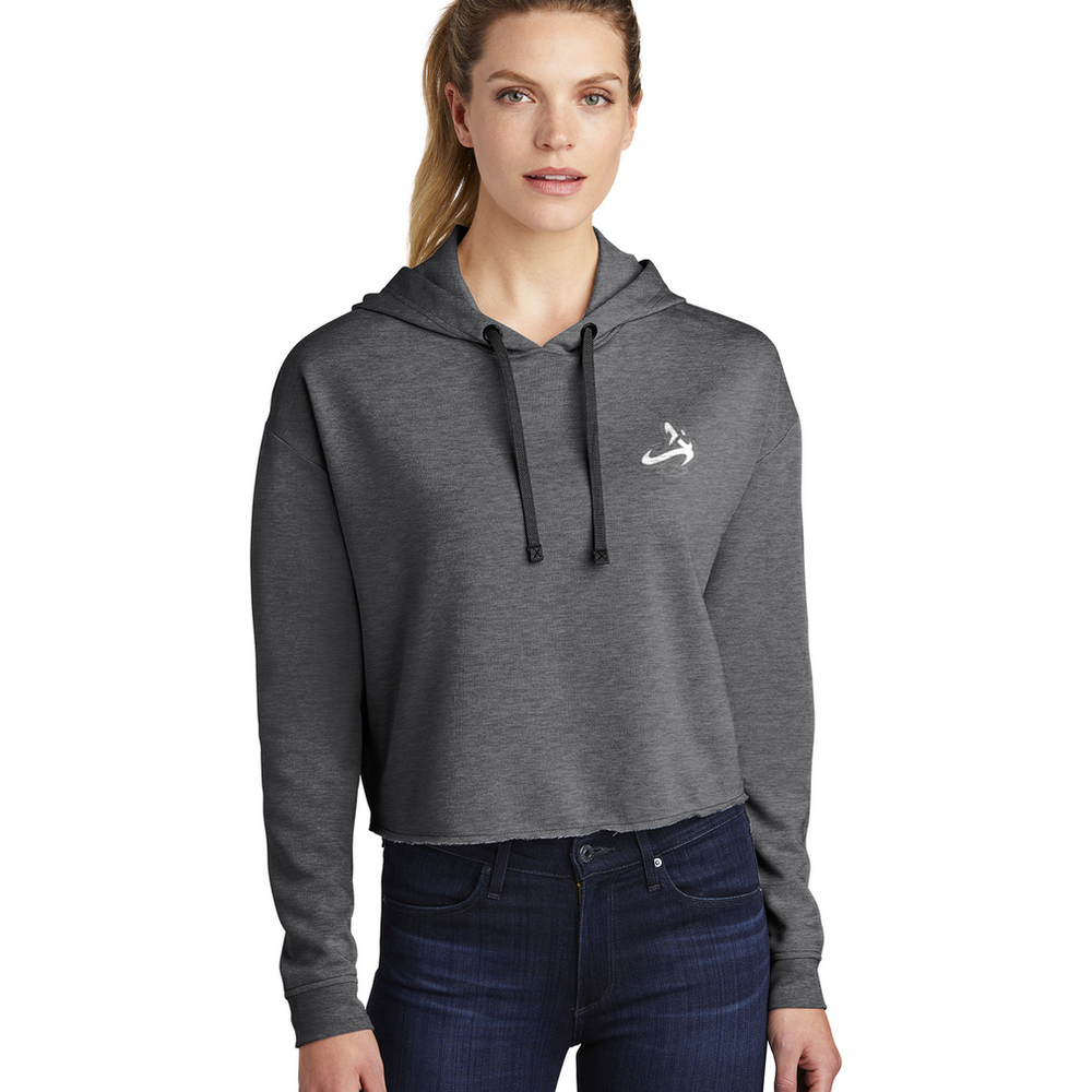 
                      
                        Athletic Apparatus Women's Embroidered Tri-Blend Wicking Fleece Crop Hooded Pullover - Athletic Apparatus
                      
                    