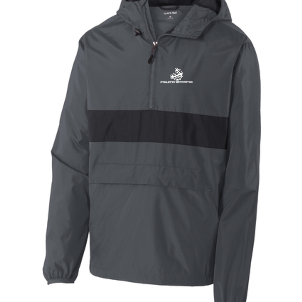 A.A. Embroidered Sport-Tek® Men's Zipped Pocket Anorak Jacket or Similar